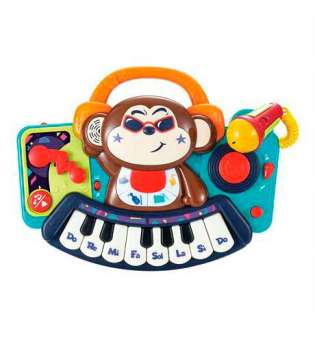 Музична іграшка Hola Toys Піаніно-мавпочка з мікрофоном (3137)