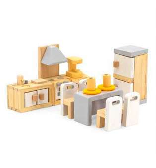 Дерев'яні меблі для ляльок Viga Toys PolarB Кухня та їдальня (44038)