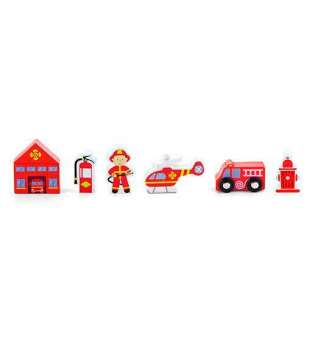 Набір для залізниці Viga Toys Пожежна станція (50815)