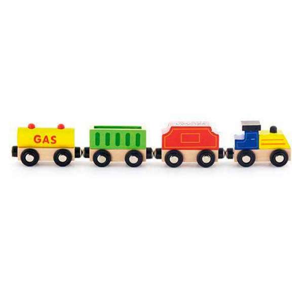Набір для залізниці Viga Toys Вантажний поїзд із пальним (50820)