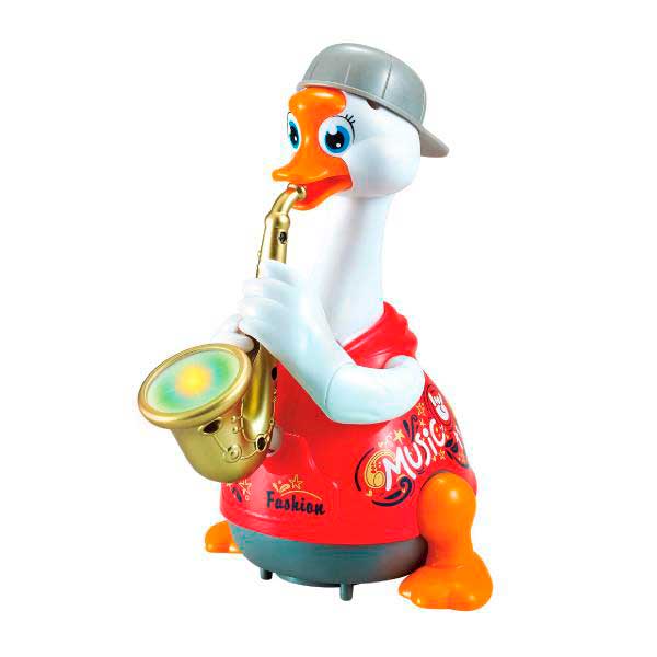 Інтерактивна музична іграшка Hola Toys Гусак-саксофоніст, червоний (6111-red)