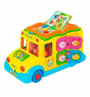 Музична розвивальна іграшка Hola Toys Шкільний автобус (796)