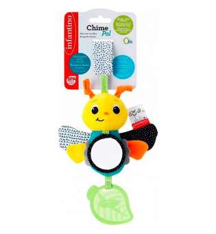 Іграшка м'яка навісна для немовлят з прорізувачем INFANTINO "Метелик"
