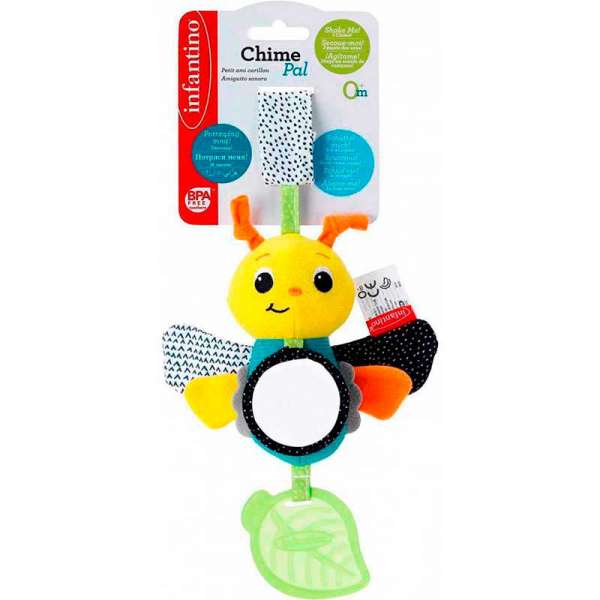 Іграшка м'яка навісна для немовлят з прорізувачем INFANTINO "Метелик"