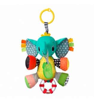 INFANTINO Іграшка навісна м'яка з прорізувачем "Слоненя"