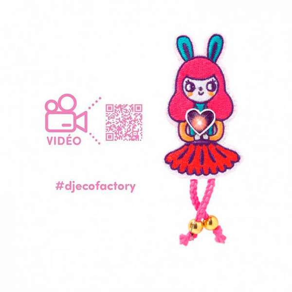 Djeco Набір Для Творчості Брошка Bunny Girl Factory E-Text, Dj09320
