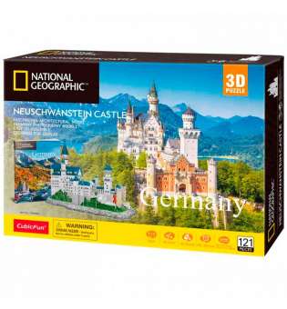 Тривимірна головоломка-конструктор National Geographic Замок Нойшванштайн Cubic Fun