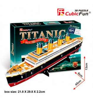 Тривимірна головоломка-конструктор Титанік CubicFun