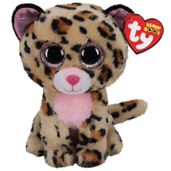Дитяча іграшка м’яконабивна TY Beanie Boos 36490 Леопард "LIVVIE" 25 см