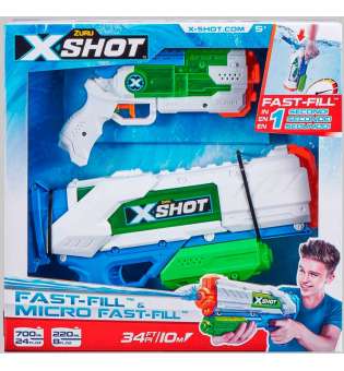 Набір водних бластерів Zuru X-Shot Fast Fill Medium And Small