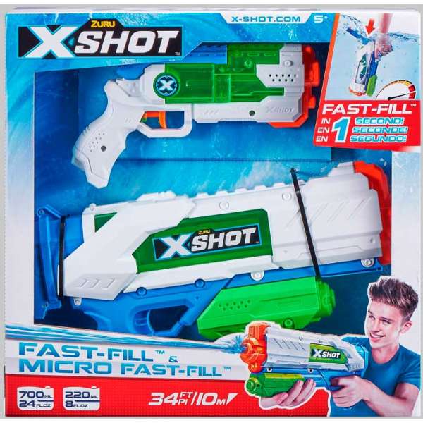 Набір водних бластерів Zuru X-Shot Fast Fill Medium And Small