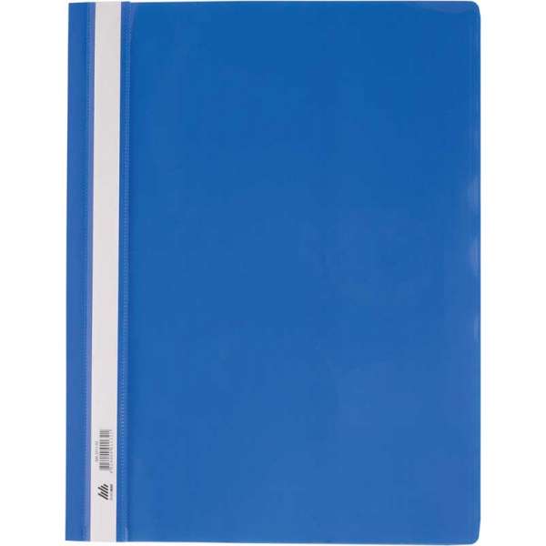 Папка-швидкозшивач з механізмом вусики, А4, 120/160 мкм, синя