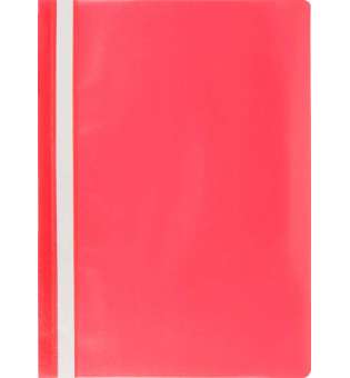 Папка-швидкозшивач з механізмом вусики, JOBMAX, А4, 110/110 мкм, червона