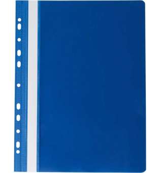 Папка-швидкозшивач з механізмом вусики, PROFESSIONAL, А4, 150/180 мкм, з перфорацією, темно-синя