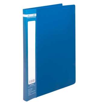 Папка пластикова зі швидкозшивачем, JOBMAX, A4, синя