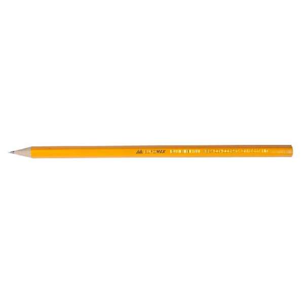 Олівець графітовий , JOBMAX, HB, без гумки, жовтий корпус
