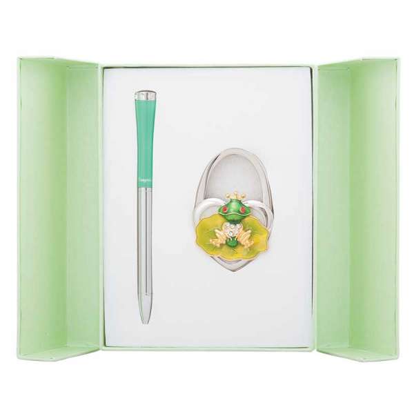 Набір подарунковий Fairy Tale: ручка (К) + гачок д/ сумки, зелений
