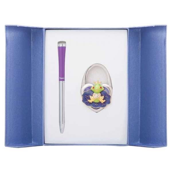 Набір подарунковий Fairy Tale: ручка (К) + гачок д/ сумки, фіолет.