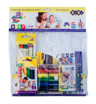 Набір подарунковий для дитячої творчості в прозорому пакеті, Baby Line