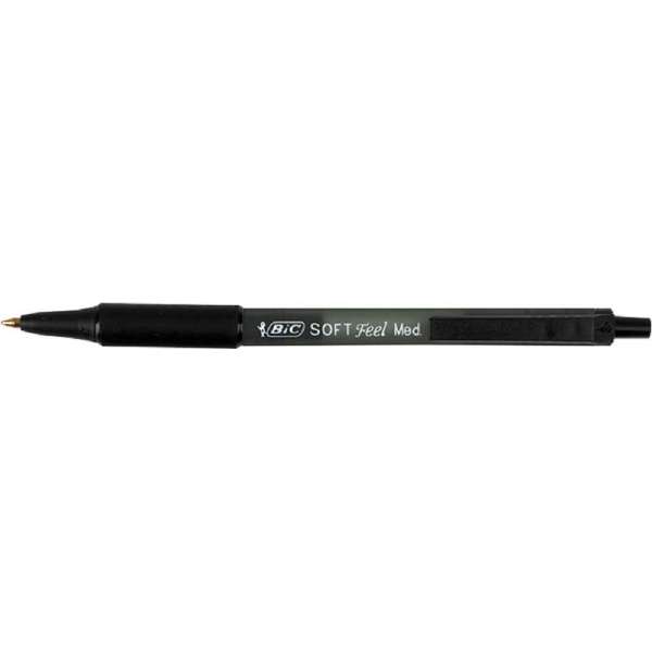 Ручка SOFT CLIC GRIP, з грипом, чорний