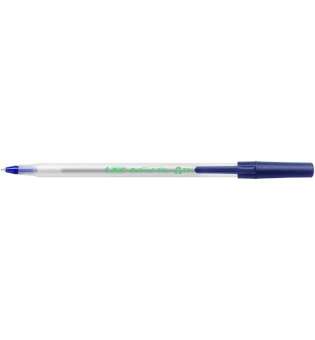 Ручка Round Stic Eco, синя, зі штрих-кодом на штуку