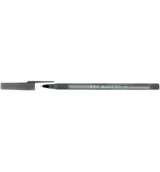 Ручка Round Stic, чорна, 0.32 мм, 60 шт/уп