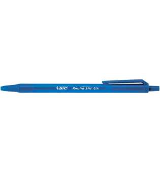 Ручка ROUND STIC CLIC, синій