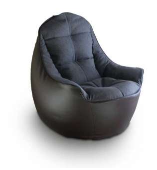 Безкаркасне крісло Fluffy-Bag BOSS Smoky Brown XL A-666