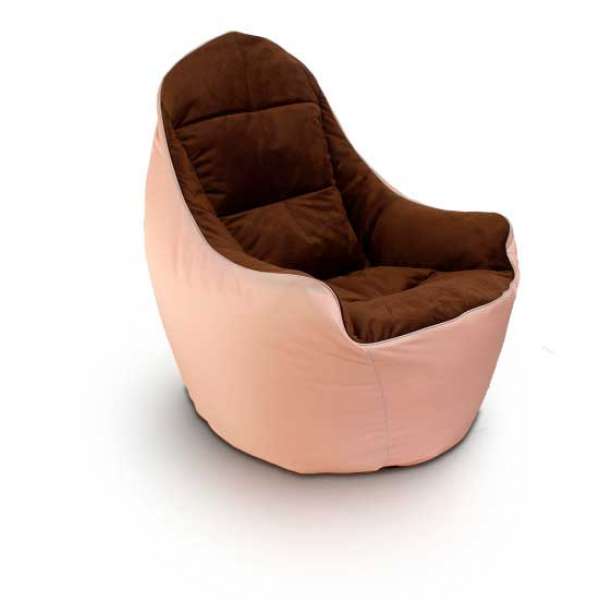 Безкаркасне крісло Fluffy-Bag BOSS Бежево-коричневий XL A-675