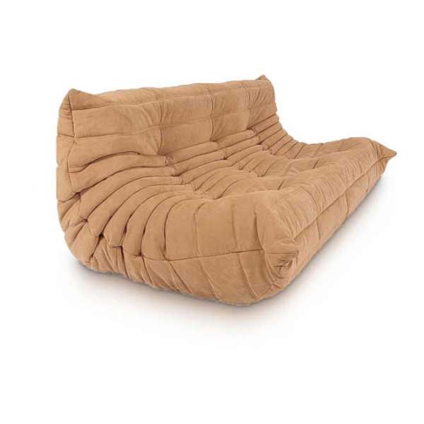 Непросідаючий безкаркасний диван Fluffy-Bag TOGO трьохмісний Ягуар Карамель 3XL A-797