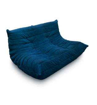 Непросідаючий безкаркасний диван Fluffy-Bag TOGO двохмісний Софія Найт-блу 2XL.140 A-798