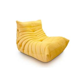 Непросідаючий безкаркасний диван Fluffy-Bag TOGO крісло Лаунж жовтий XL80 A-860