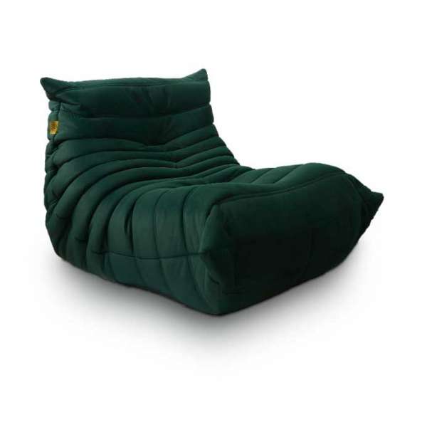 Непросідаючий безкаркасний диван Fluffy-Bag TOGO крісло Лаунж Грін XL80 A-861