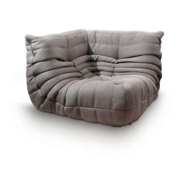 Непросідаючий безкаркасний диван Fluffy-Bag TOGO угол Квінс Грей 2XL A-871