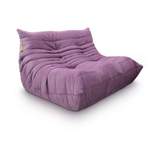 Непросідаючий безкаркасний диван Fluffy-Bag TOGO двохмісний Даймонд фіолет 2XL.120 A-882