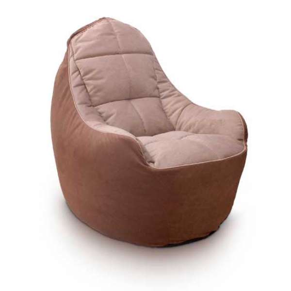 Безкаркасне крісло Fluffy-Bag BOSS Аморе Какао-Бєе XL A-930