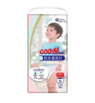 Трусики-підгузки GOO.N Plus для дітей 12-20 кг (розмір XL, унісекс, 38 шт.)