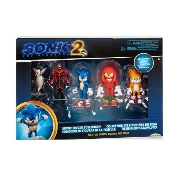 Набір ігрових фігурок SONIC THE HEDGEHOG 2 - СОНІК ТА ДРУЗІ (5 фігурок, 6 cm)