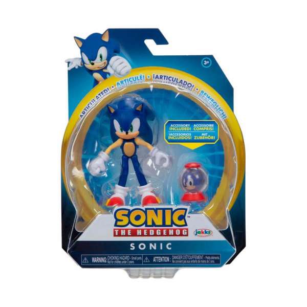 Ігрова фігурка з артикуляцією SONIC THE HEDGEHOG - МОДЕРН СОНІК (10 cm, з аксес.)