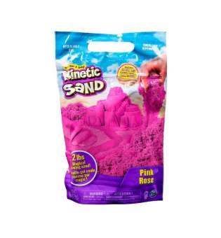 Пісок для дитячої творчості - KINETIC SAND COLOUR (рожевий, 907 g)