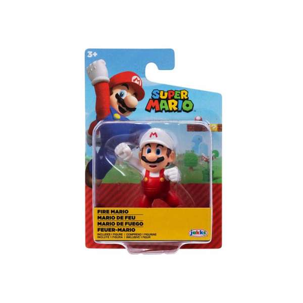 Ігрова фігурка з артикуляцією SUPER MARIO - ВОГНЯНИЙ МАРІО (6 cm)