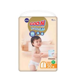 Трусики-підгузки GOO.N Premium Soft для дітей 7-12 кг (розмір 3(M), унісекс, 50 шт)
