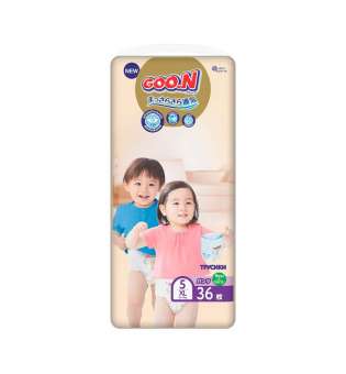 Трусики-підгузки GOO.N Premium Soft для дітей 12-17 кг (розмір 5(XL), унісекс, 36 шт)