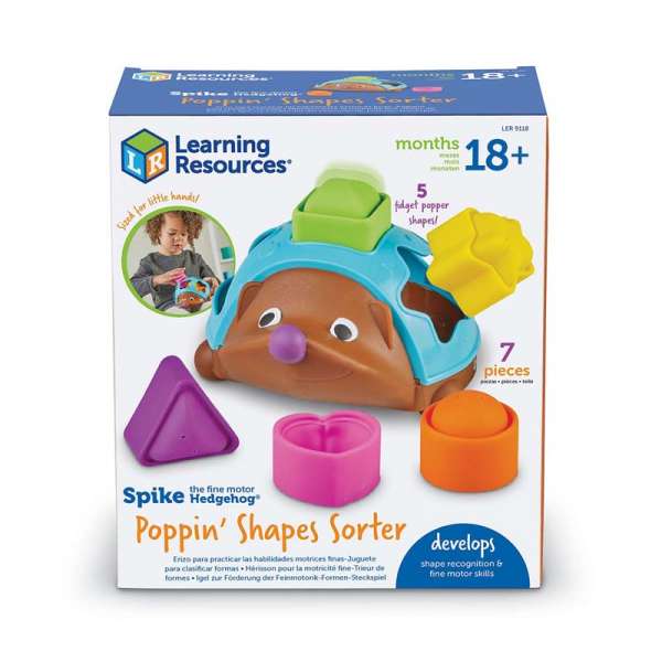 Навчальний ігровий набір LEARNING RESOURCES Spike The Fine Motor Hedgehog™ - POP-IT СОРТЕР ЇЖАЧОК