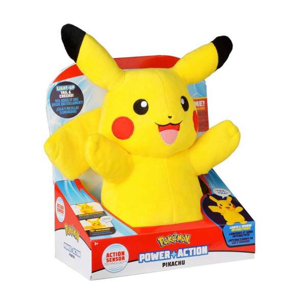 Інтерактивна м'яка іграшка POKEMON - ПІКАЧУ (світло, звук, 25 cm)