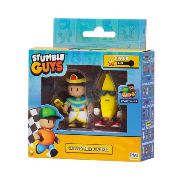 Набір колекційних фігурок STUMBLE GUYS - КЛЕОПАТРА ТА БАНАН (2 фігурки, 6 cm)