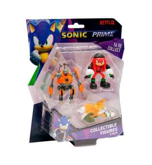 Набір ігрових фігурок SONIC PRIME – ЕҐФОРСЕР, НАКЛЗ, ТЕЙЛЗ (3 фiгурки, 6,5 cm)