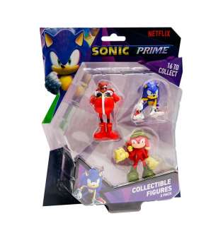 Набір ігрових фігурок SONIC PRIME – СОНІК, НАКЛЗ, ДОКТОР ЕҐМАН (3 фiгурки, 6,5 cm)