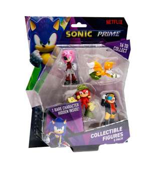 Набір ігрових фігурок SONIC PRIME – ПРИГОДИ НАКЛЗА (5 фiгурок, 6,5 cm)