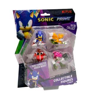 Набір ігрових фігурок SONIC PRIME – ПРИГОДИ ЕМІ (5 фiгурок, 6,5 cm)